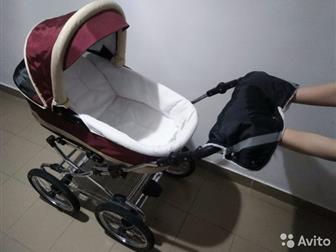 Коляска Noordline 2 в 1 до 20 кг (прекрасный вездеход) и автомобильное кресло maxi-cosi cabriofix от 0-12 мес,  Диаметр колес 35 см, , шины камерные, металлическая в Краснодаре