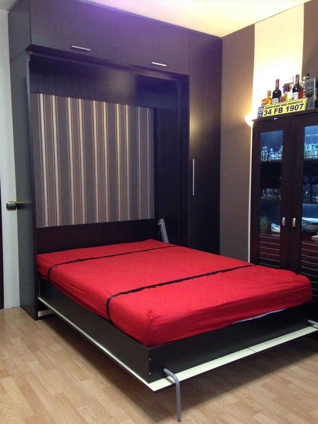 шкаф кровать вертикальная с диваном спальное место 140х200