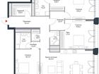 Продается 4-комн. квартира, площадью 135.4 м2 в монолитной н