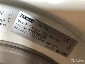   򠠠 Zanussi ,   5   , 800   , FLS 874 CN / 00204 NOV   --